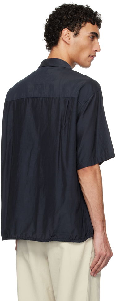 Skjorte NANAMICA Nanamica Open Collar Short Sleeve Shirt Mørkeblå | S25SG019U, 2