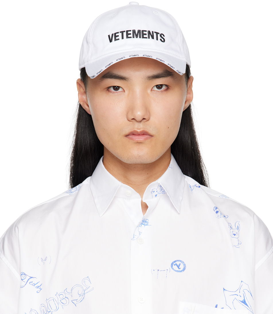 Kasket VETEMENTS Iconic Logo Cap Hvid | UE64CA100W, 0