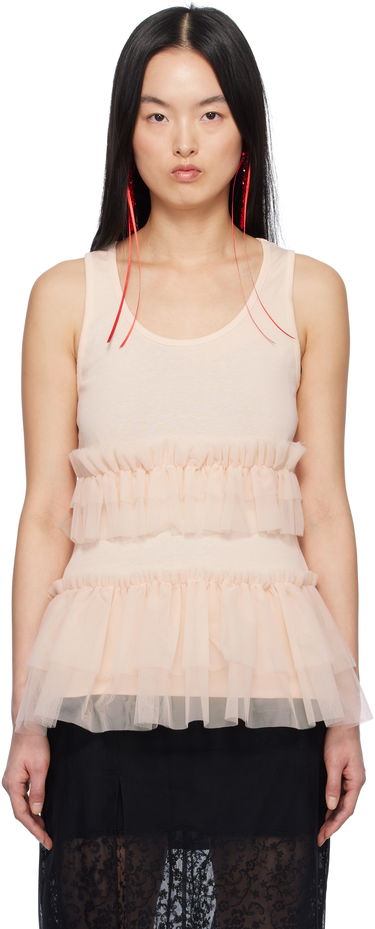 Tanktop Simone Rocha Simone Rocha Tutu Hem Tank Top Lyserød | 5352 0553, 0