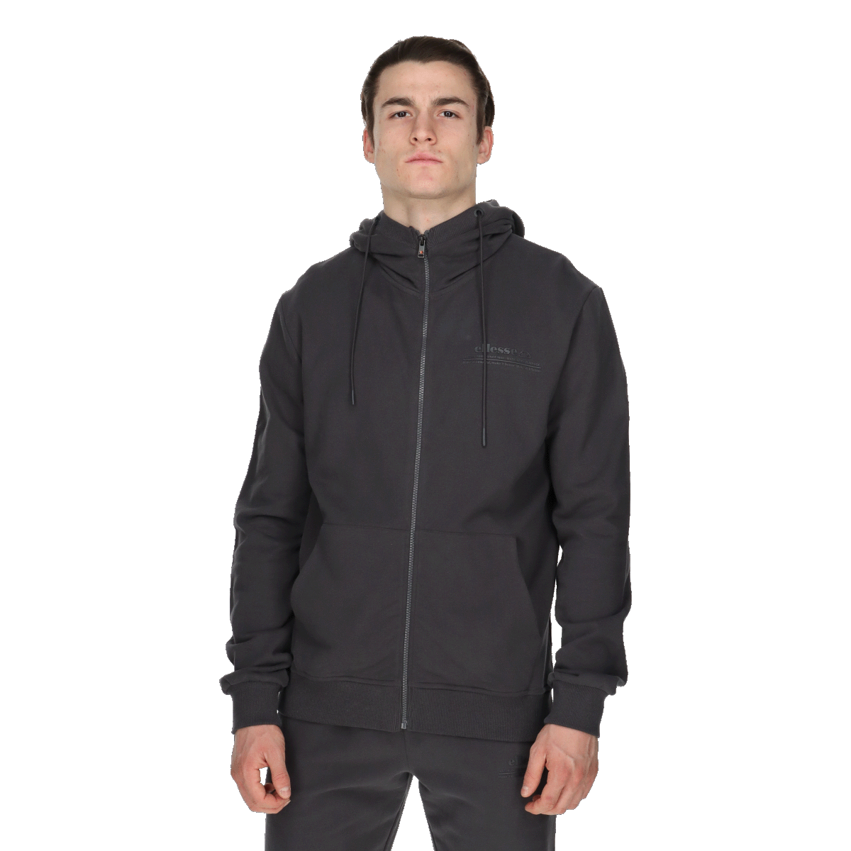 Sweatshirt Ellesse Full-Zip Hoody Grå | ELA241M602-32, 0