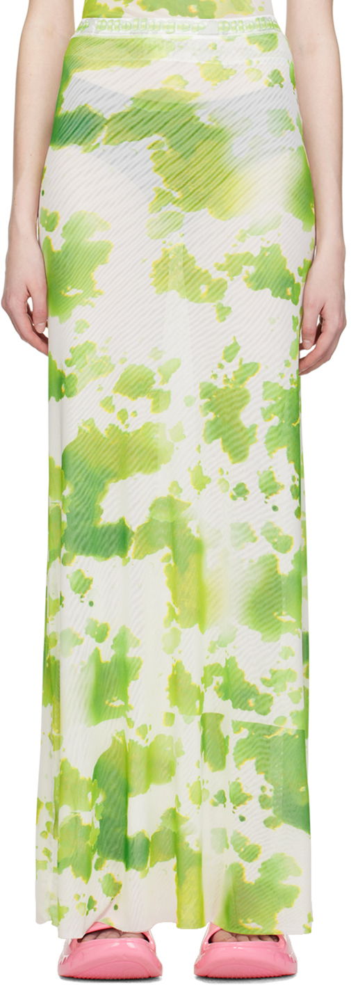 Nederdel Ottolinger Ottolinger Exclusive Tie-Dye Maxi Skirt Grøn | 101317