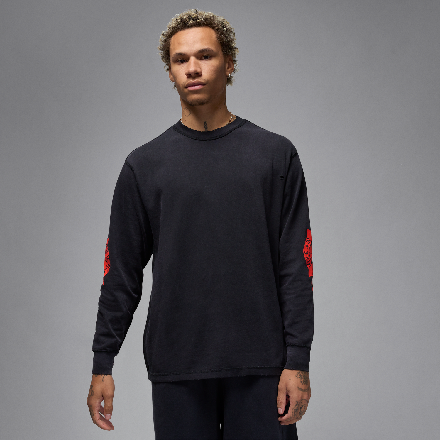 T-shirt Jordan Jordan Rare Air Long Sleeve T-Shirt Sort | IB3134-010, 0