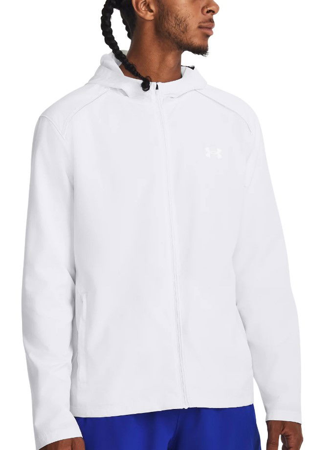 Vindjakke Under Armour UA Storm Run Hooded Hvid | 1376795-100, 0