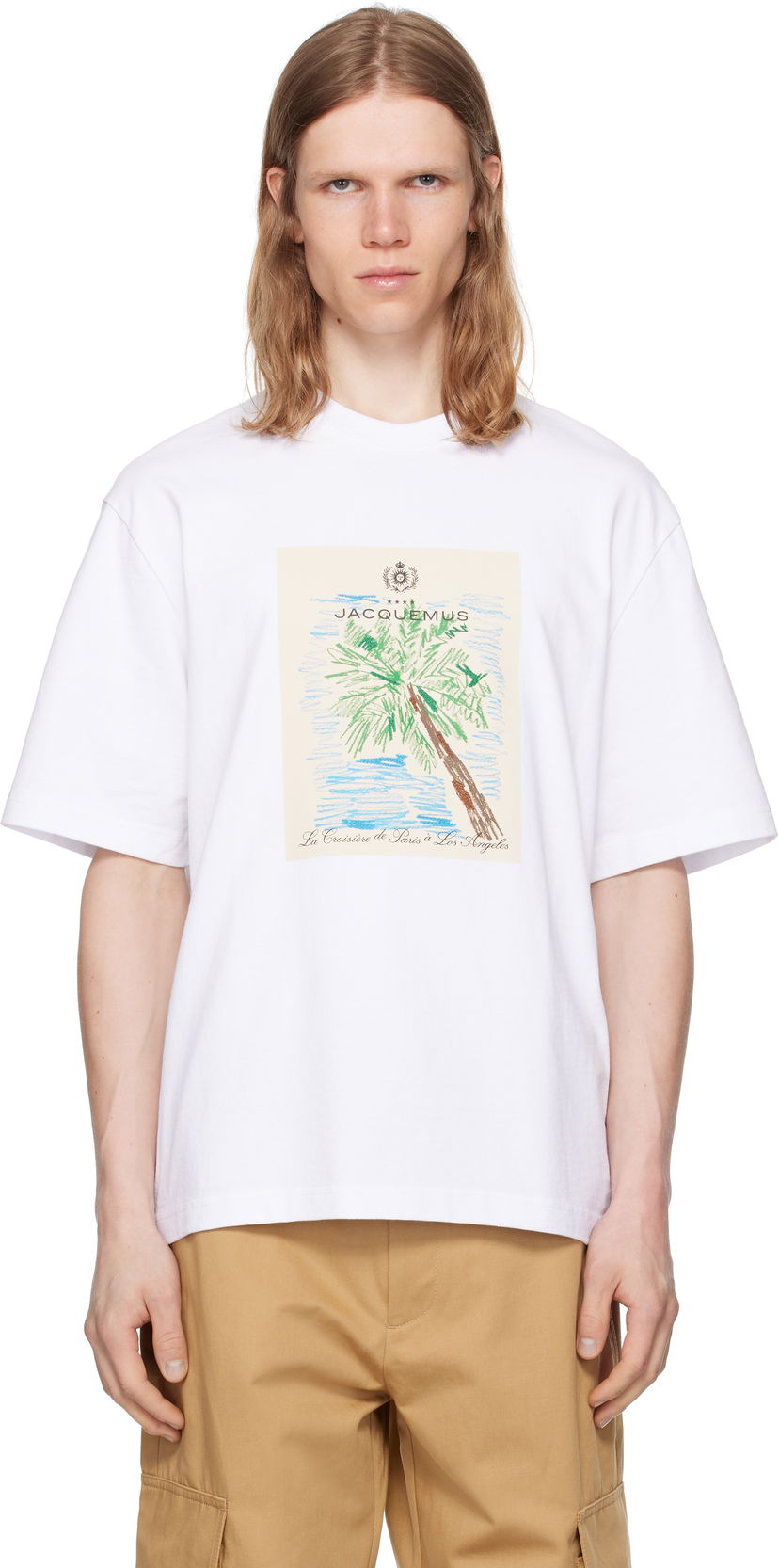 T-shirt Jacquemus Jacquemus 'The Marino' T-Shirt Hvid | 25E255JS319-2102