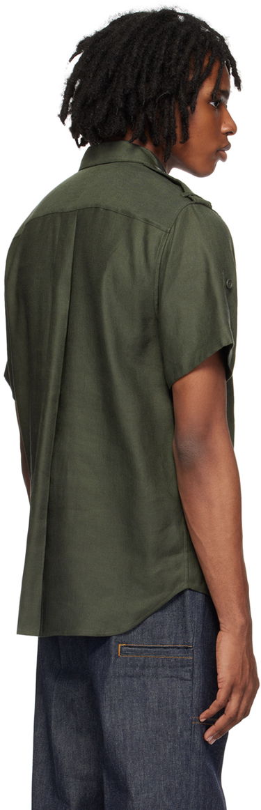 Skjorte Helmut Lang Helmut Lang Epaulet Shirt Grøn | O04HM505, 2