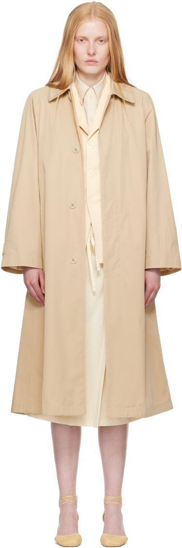 Frakker LEMAIRE LEMAIRE Cotton Twill Overcoat Beige | CO1104 LF1352, 0