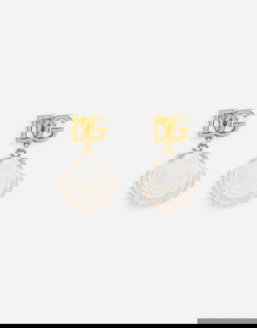 Øreringe Dolce & Gabbana Gold-tone Shell Dangle Earrings Metalisk | WEQ6A1W1111ZOO00, 3