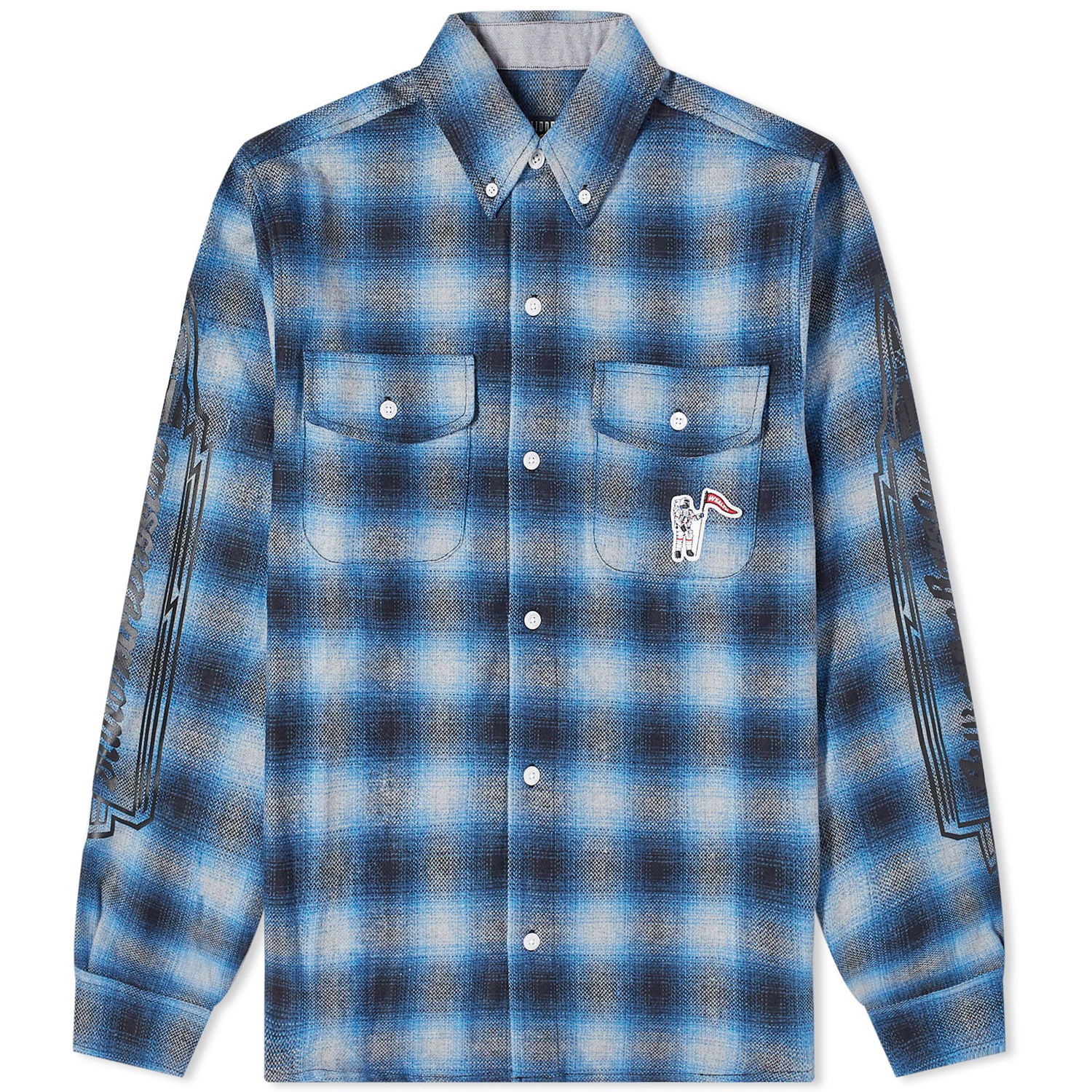 Skjorte BILLIONAIRE BOYS CLUB Check Shirt Blå | B23424-BL, 0