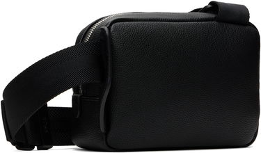Taljetaske BOSS BOSS Pebble-Grained Faux-Leather Belt Bag Sort | 50548019, 2