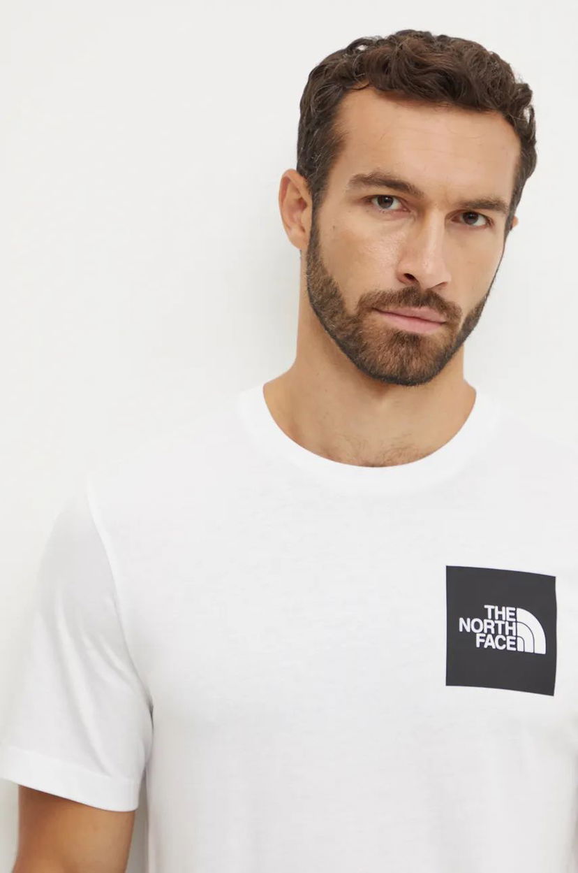 T-shirt The North Face T-Shirt Fine Tee With Print Hvid | NF0A8A6MFN41