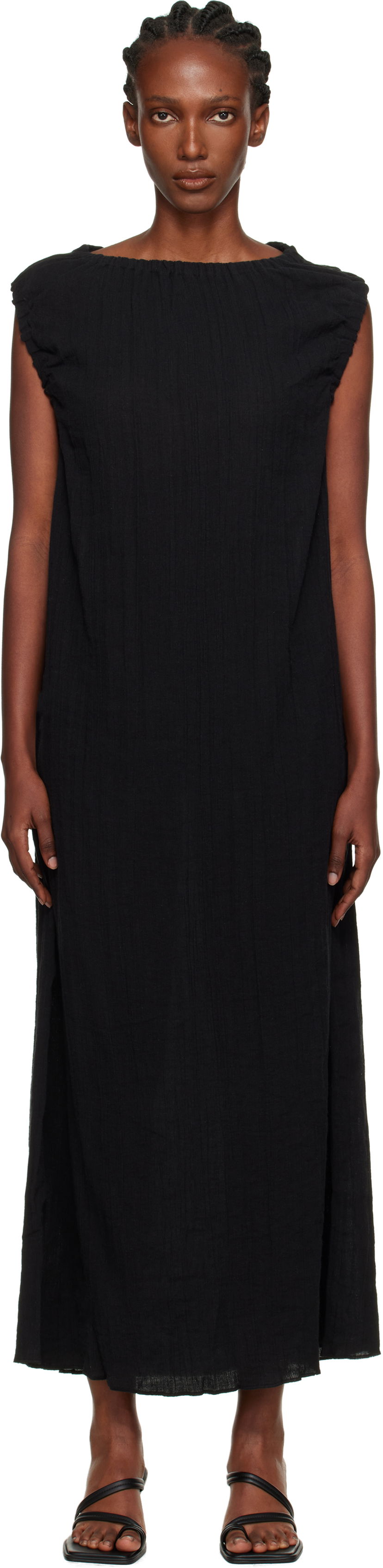 Kjole Baserange Baserange Mia Maxi Dress Sort | DRMI-CL-AU25