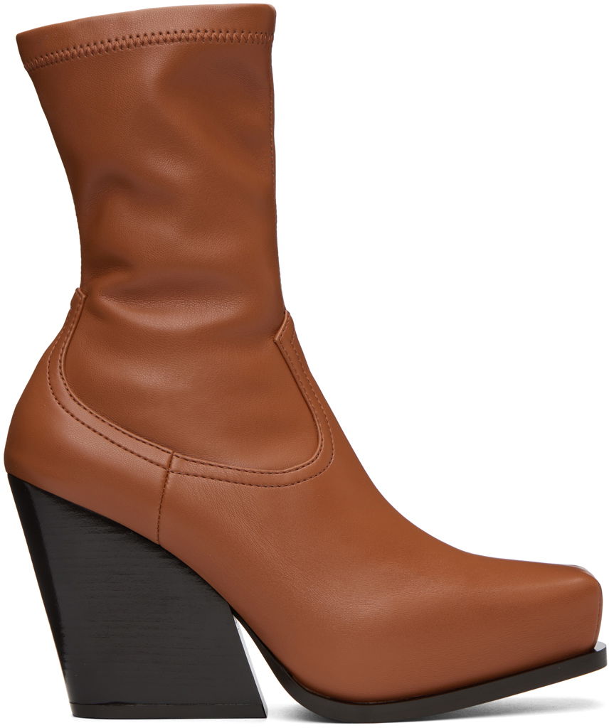 Sneakers og sko Stella McCartney Stella McCartney Cowboy Ankle Boots Brun | 810134W1IL0, 0