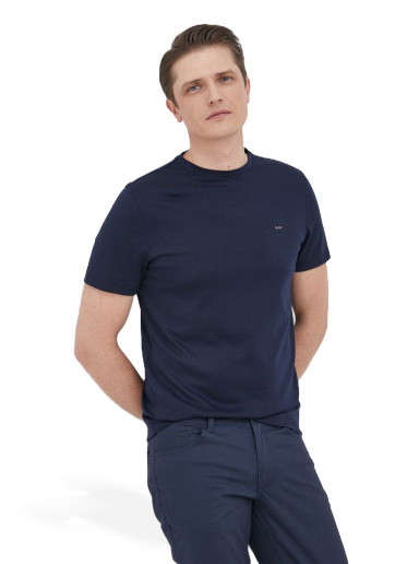 T-shirt Michael Kors Cotton Tee Mørkeblå | CB95FJ2C93