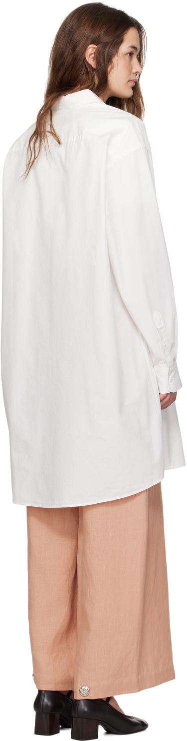 Skjorte Baserange Baserange Claude Shirt Midi Dress Hvid | DROL-POU-SP25, 2
