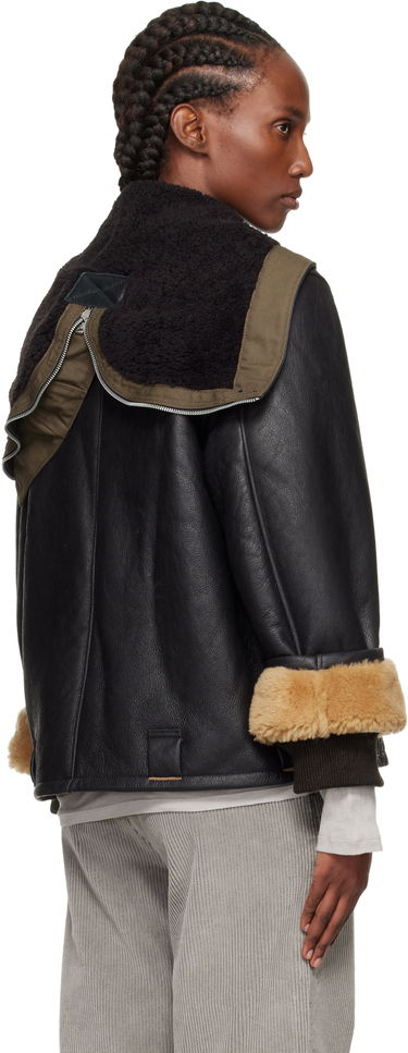 Jakke OUR LEGACY Our Legacy Blizzard Shearling Leather Jacket Sort | W4259BN, 2