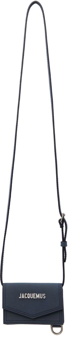 Tegnebog Jacquemus Le Raphia 'Le Porte Azur' Sort | 23E216SL004-3088, 0