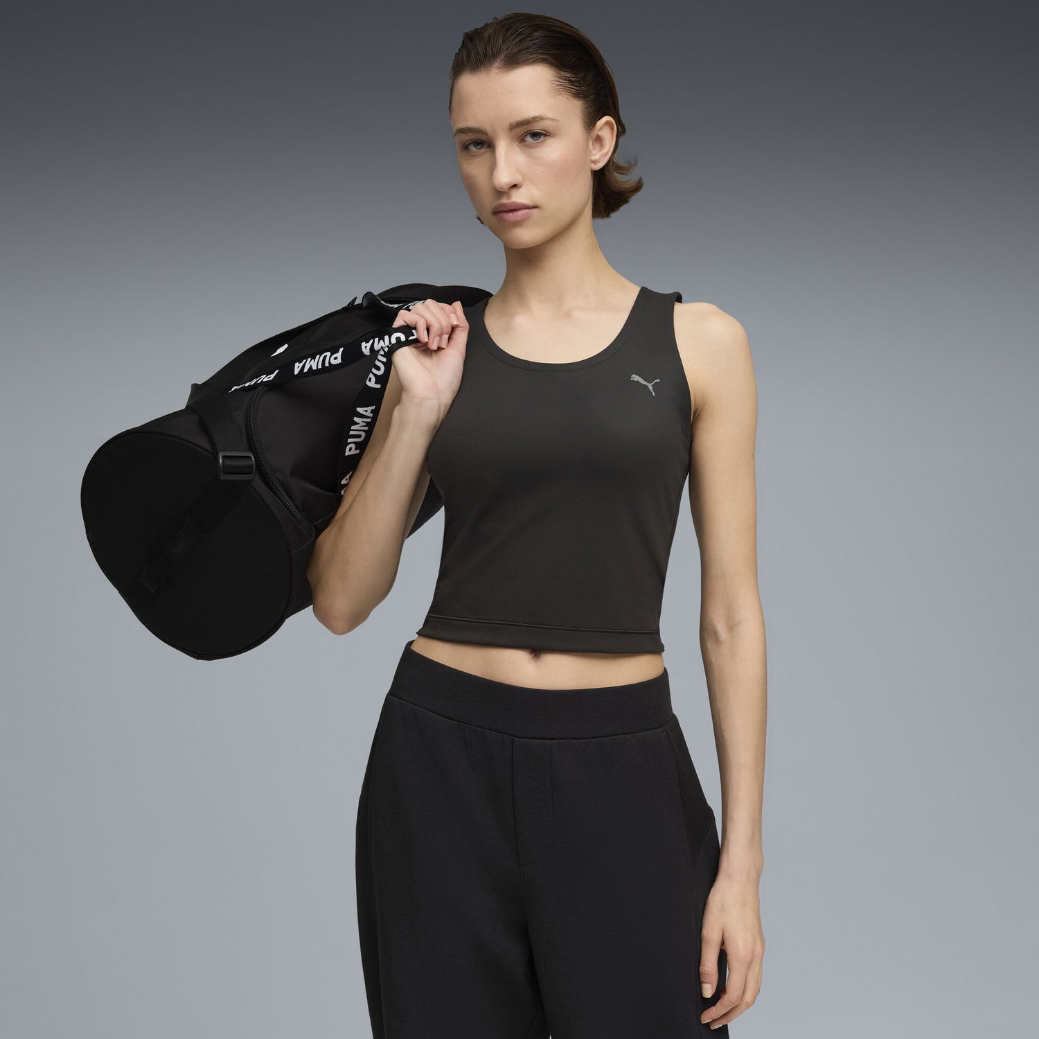Tanktop Puma CLOUDSPUN Twist Tank Top Sort | 527499_01, 0