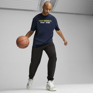 T-shirt Puma Step Up Your Game Basketball T-Shirt Mørkeblå | 627154_01, 2