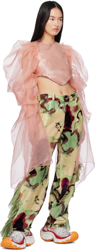 Crop top Collina Strada Collina Strada Simone Puff Sleeve Blouse Lyserød | XX3029, 3