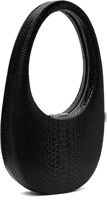 Håndtaske Coperni Coperni Python Embossed Swipe Bag Sort | COPBA01F6047, 2