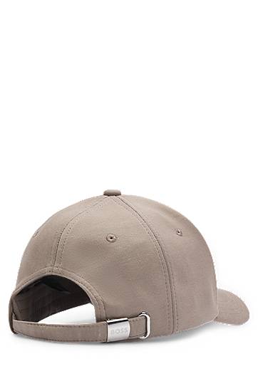 Kasket BOSS Cap with Double B Monogram Patch Beige | 50533359, 1