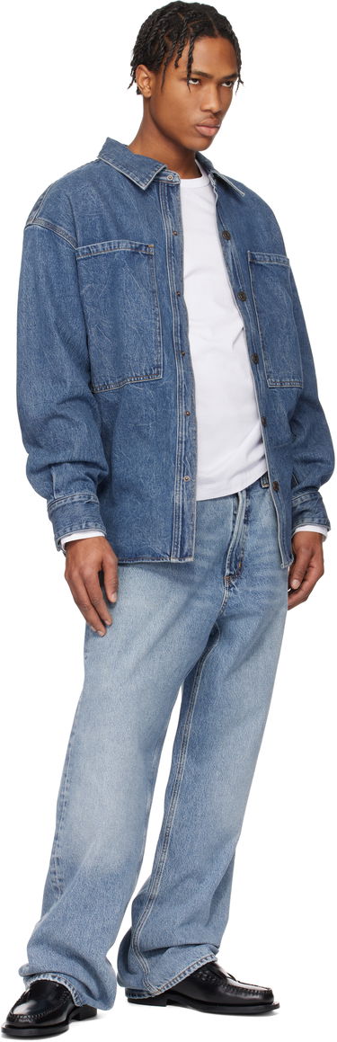 Skjorte AGOLDE AGOLDE Atticus Denim Jacket Blå | A4031-1206, 4