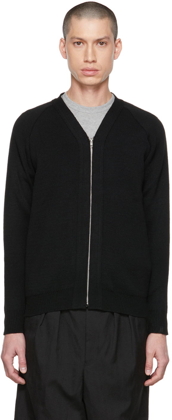 Sweater Comme des Garçons Homme Deux Lochaven of Scotland Zip Cardigan Sort | DH-N504-051