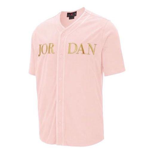 Jersey Jordan Jordan V-Neck Button-Down Baseball Jersey Lyserød | AT9823-623