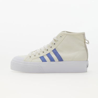 Sneakers og sko adidas Originals Nizza Platform Mid W Off White/ Blue Fusion/ Cloud White Hvid | FZ6189, 0