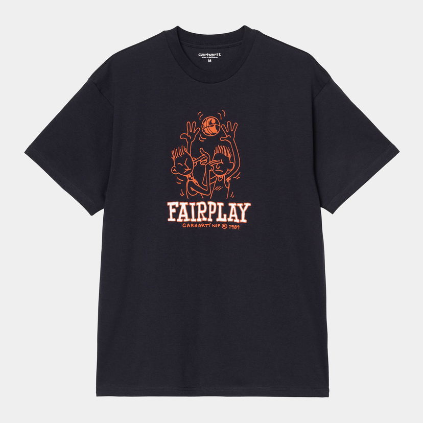 T-shirt Carhartt WIP Fairplay Graphic T-Shirt Mørkeblå | I035433_9