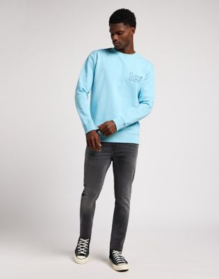 Sweatshirt Lee Sweatshirt Preppy Blue Blå | 112349357, 1