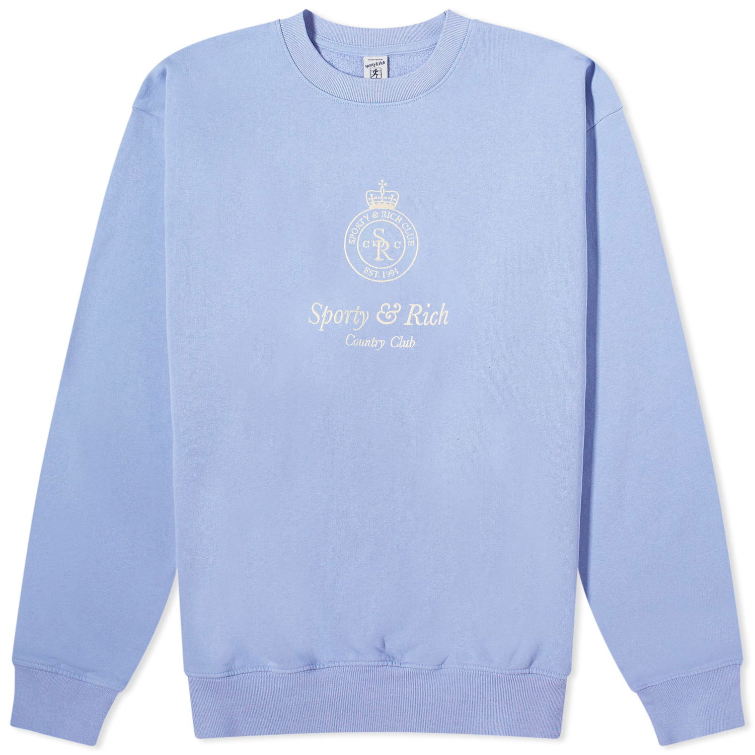 Sweater Sporty & Rich Crown Embroidered Crew Sweat Lilla | CRAW2343NI, 0