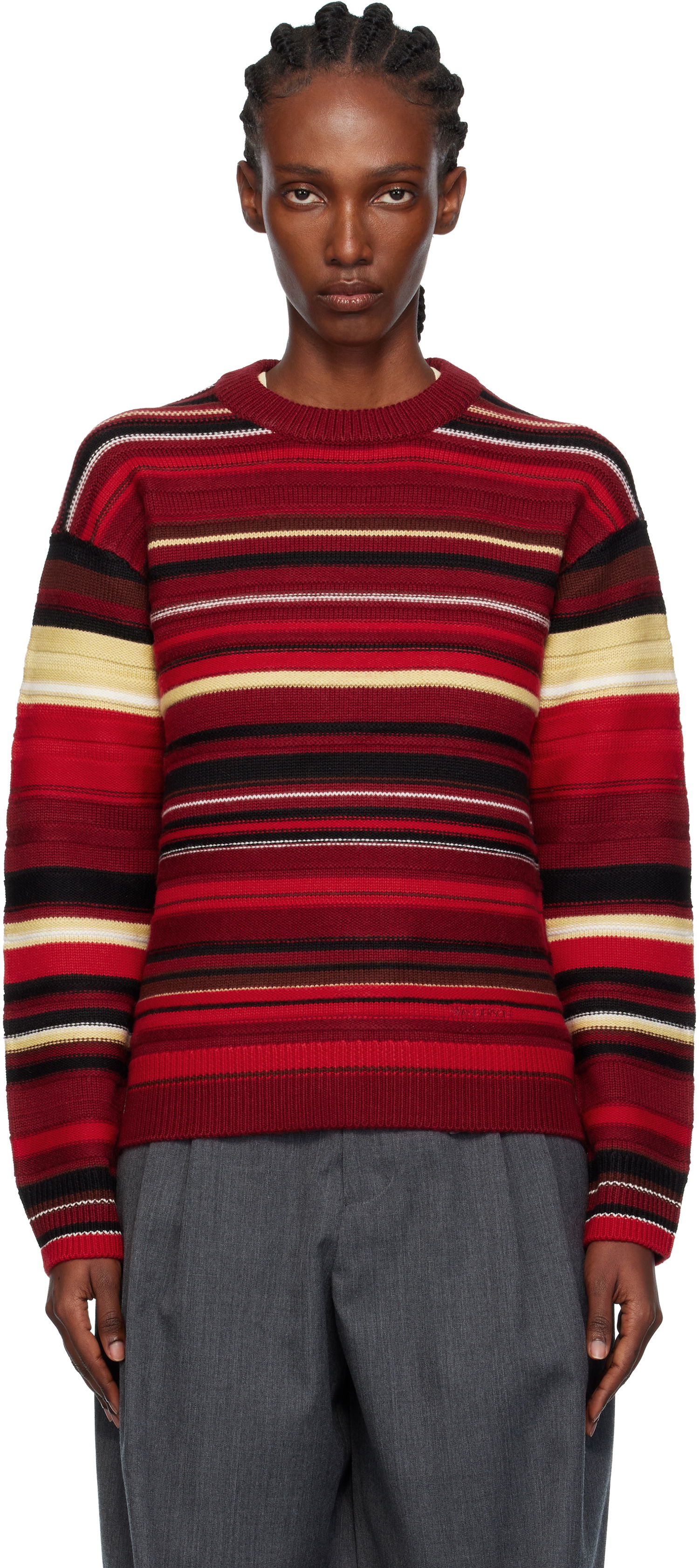 Sweater JW Anderson JW Anderson Multi Stripe Sweater Flerfarvet | KW1501-YN0008, 0