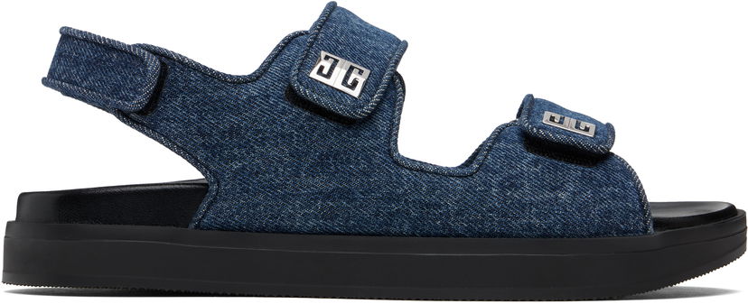 Tilbehør Givenchy Givenchy 4G Strap Sandals Blå | BE3087E2BP401