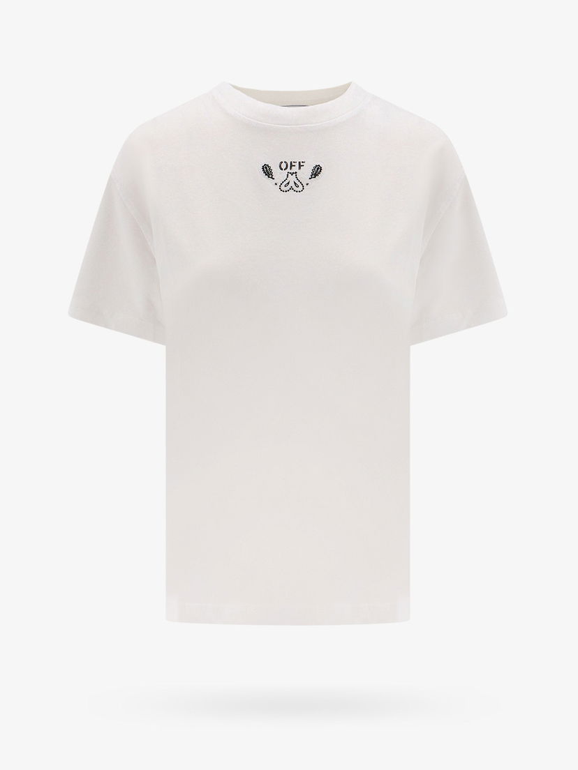 T-shirt Off-White T-SHIRT Hvid | OWAA089S24JER0020101