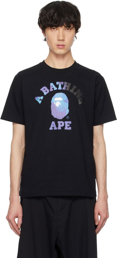 T-shirt BAPE Tie Dye College Graphic T-Shirt Sort | 001TEK801032M, 0