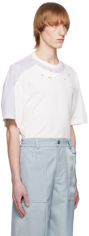 T-shirt Feng Chen Wang Feng Chen Wang Distressed T-Shirt Hvid | FMS15TS03, 1