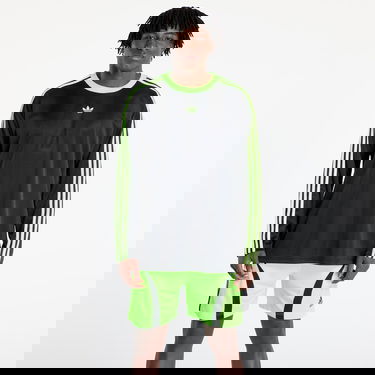 T-shirt adidas Performance Adicolor Jacquard Long Sleeve Jersey Sort | JX1518, 4