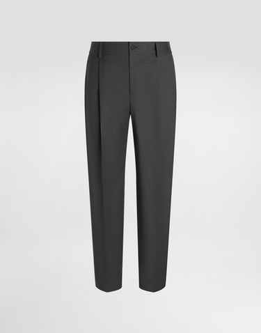 Bukser Dolce & Gabbana Dolce & Gabbana Double Darts Wool Pants Grå | GP0N2TFUZC2S8290, 0