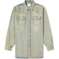 Skjorte Acne Studios Karty Denim Overshirt Brun | CB0073-BUF, 1