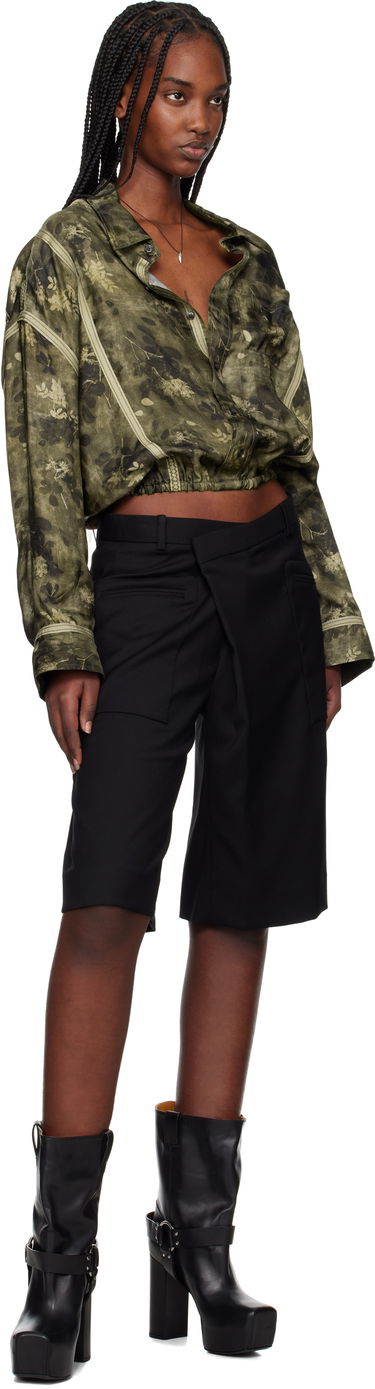 Shorts R13 R13 Crossover Knee-Length Shorts Sort | R13WR369-R475A, 3