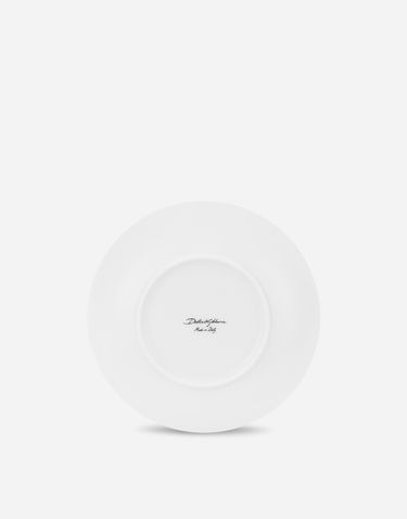 Home decor Dolce & Gabbana Set of 2 Porcelain Soup Plates With Green Floral Print Grøn | TC0S05TCALIUV028, 3
