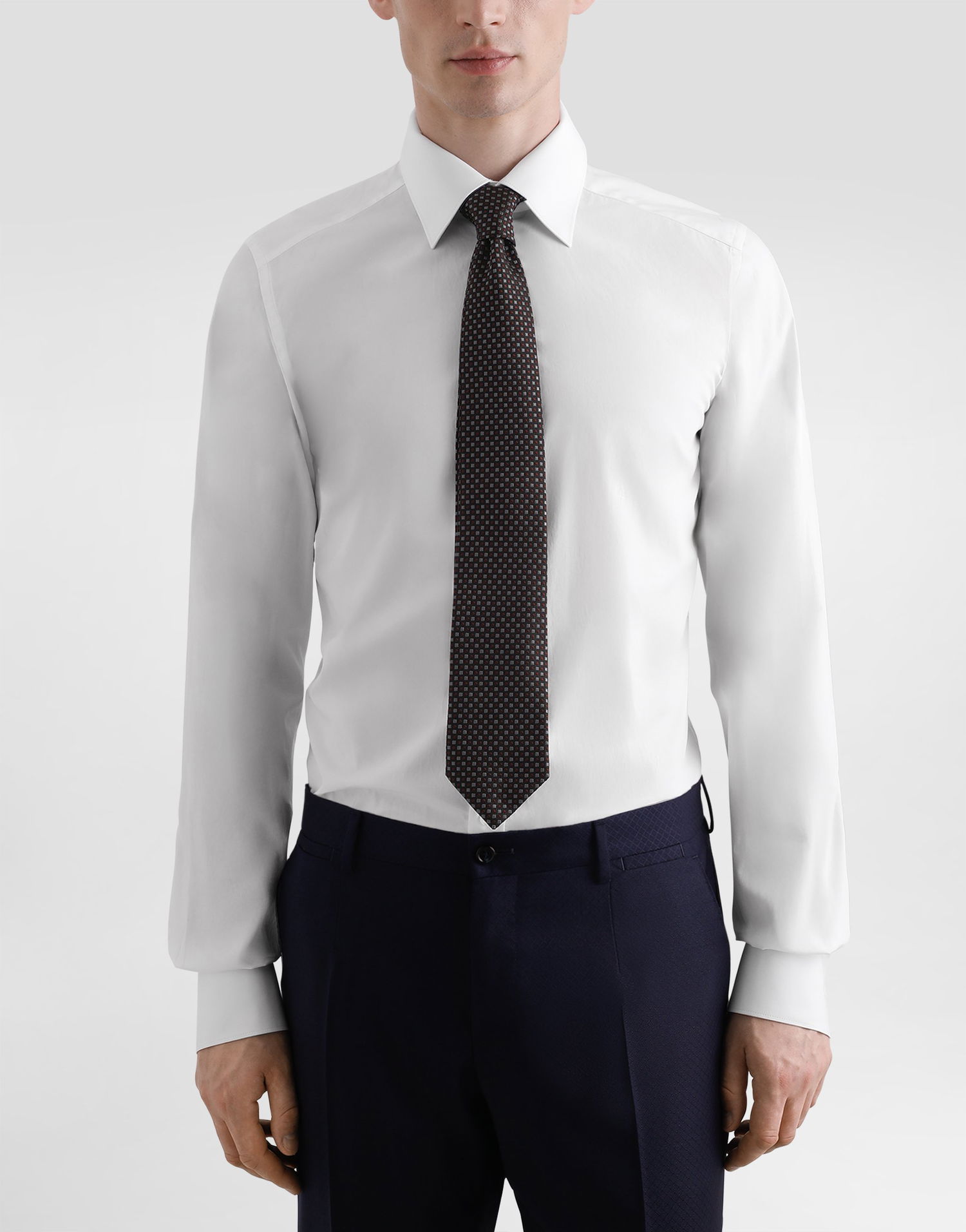 Tilbehør Dolce & Gabbana Dolce & Gabbana Micro-Design Jacquard Tie Sort | GT147EG0JSBN1283, 1