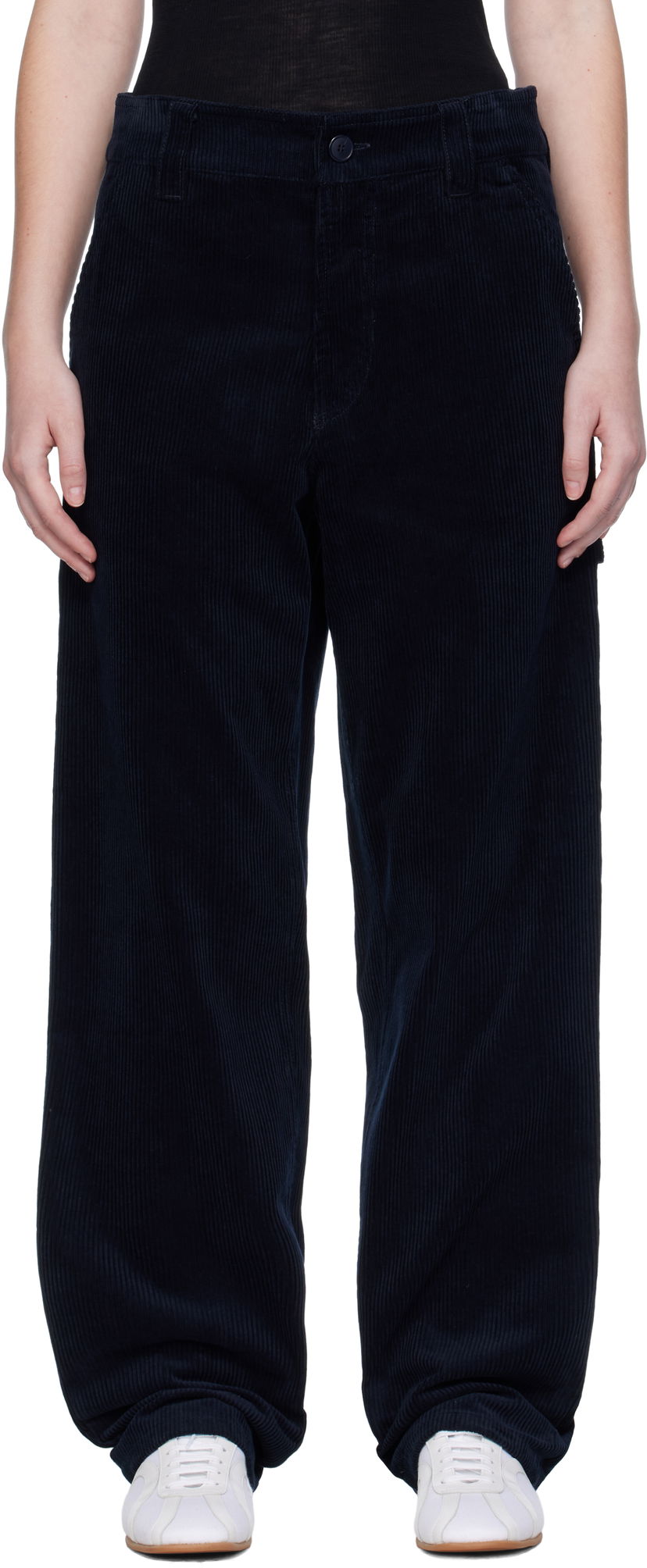 Bukser A.P.C. A.P.C. Fergus Corduroy Pants Mørkeblå | COHBB-M08500