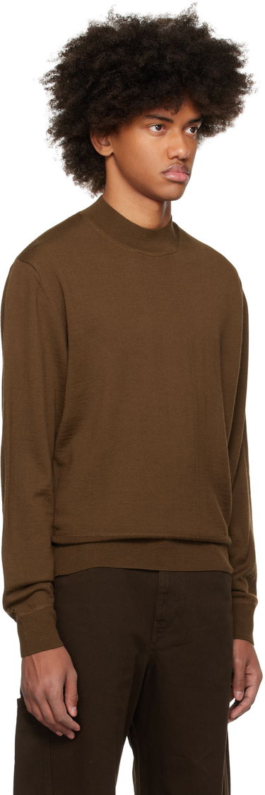 Sweater LEMAIRE Mock Neck Sweater Brun | TO1321 LK087, 3