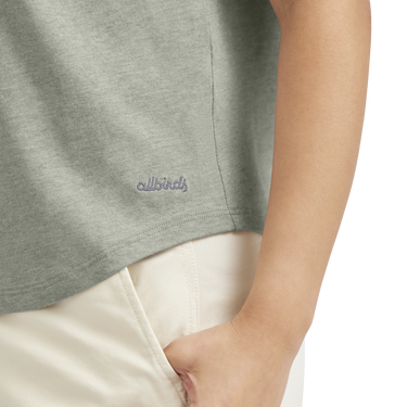 T-shirt Allbirds Merino Tee XS Grøn | A11548W, 3