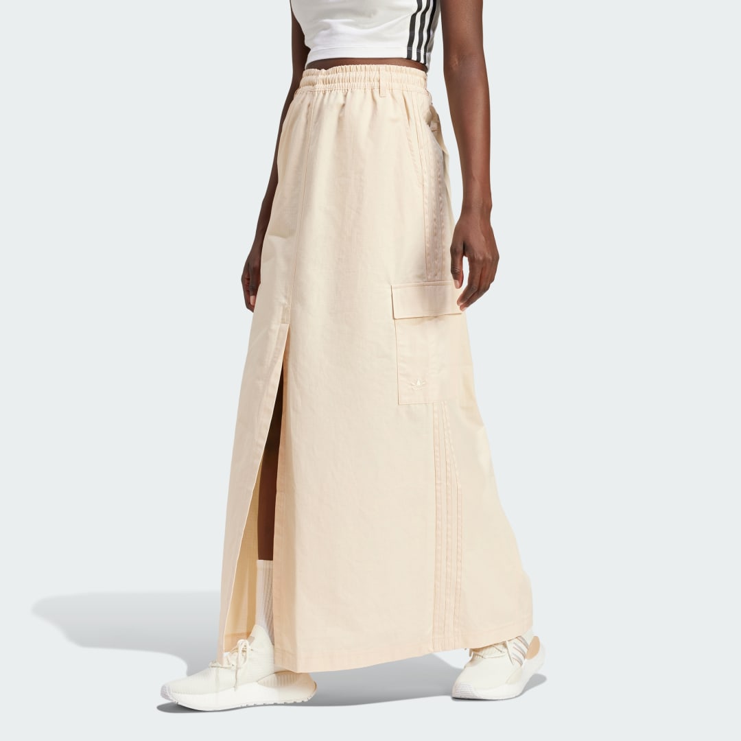 Nederdel adidas Originals Premium Essentials Maxi Skirt Beige | IU2677, 1