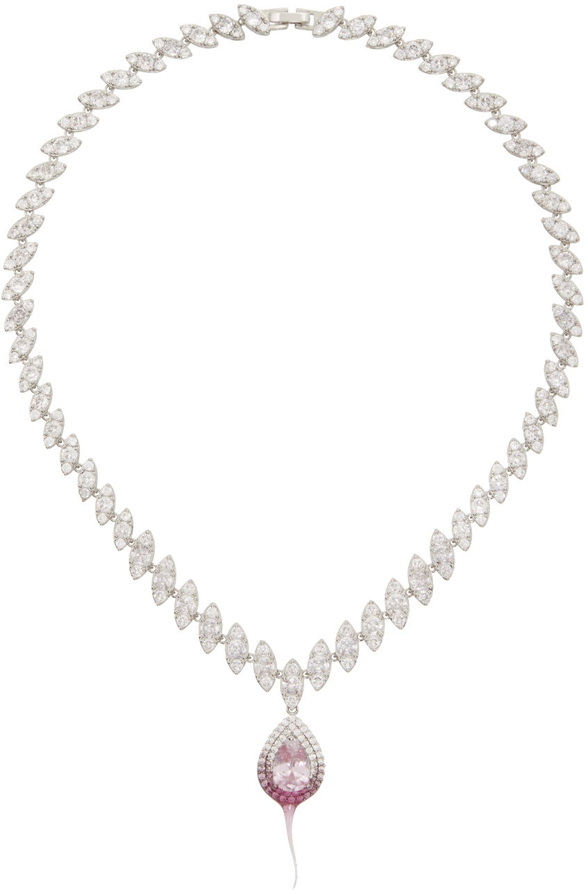 Halskæde Ottolinger Ottolinger Exclusive Diamond Dip Necklace Lyserød | 2500613E, 0