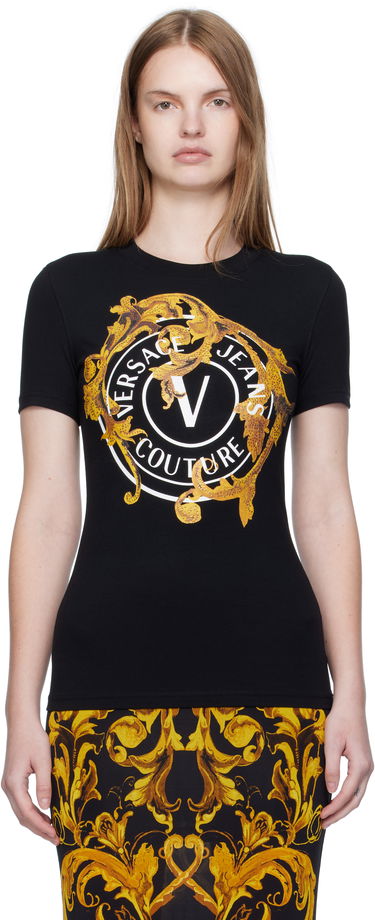 T-shirt Versace Versace Jeans Couture Printed T-Shirt Sort | E79HAHE01_ECJ02E, 0