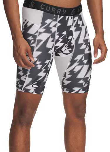 Shorts Under Armour Curry Lightning Bolt Printed Compression Shorts Grå | 1379829-103, 0